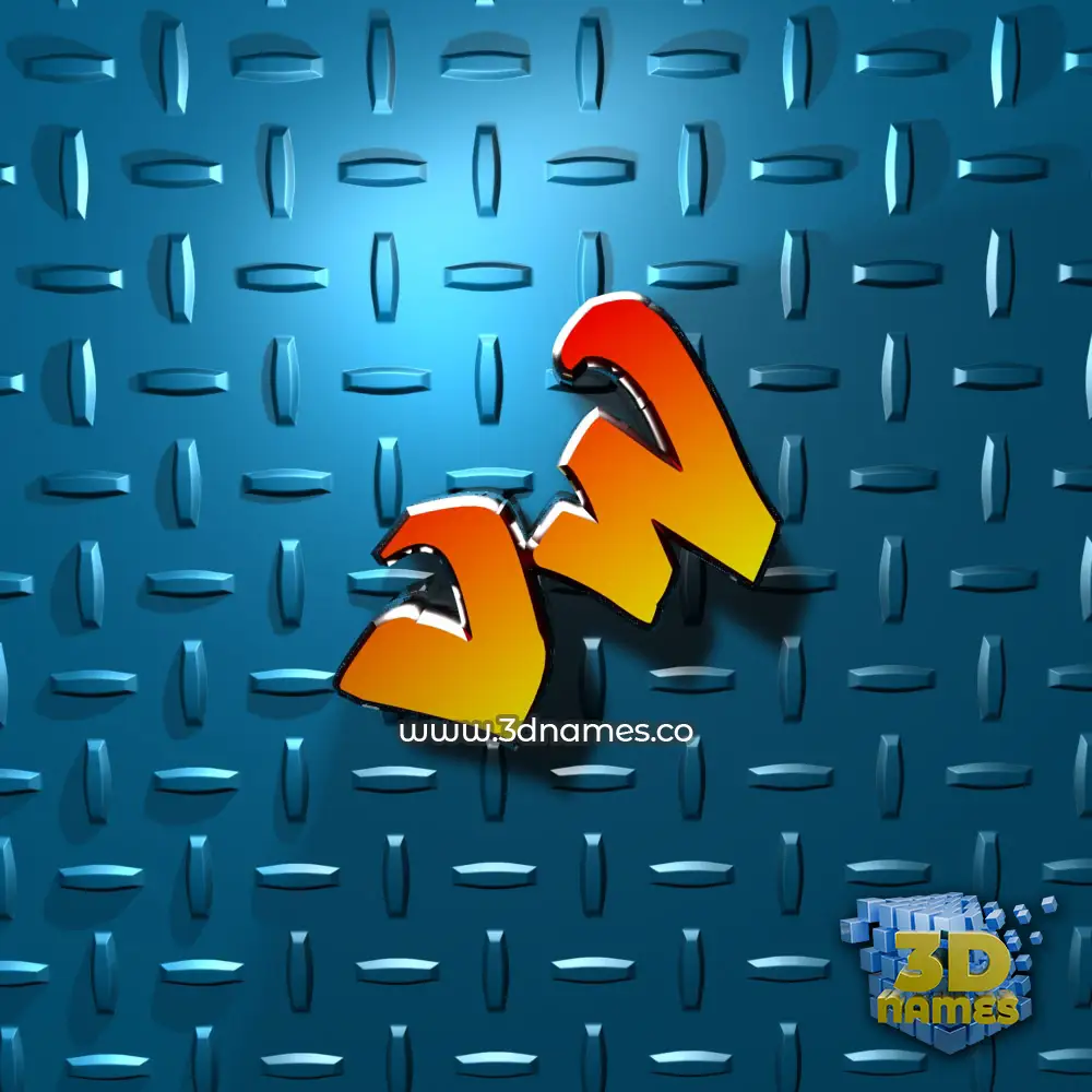 vw in Grid Style style - 3D name wallpaper