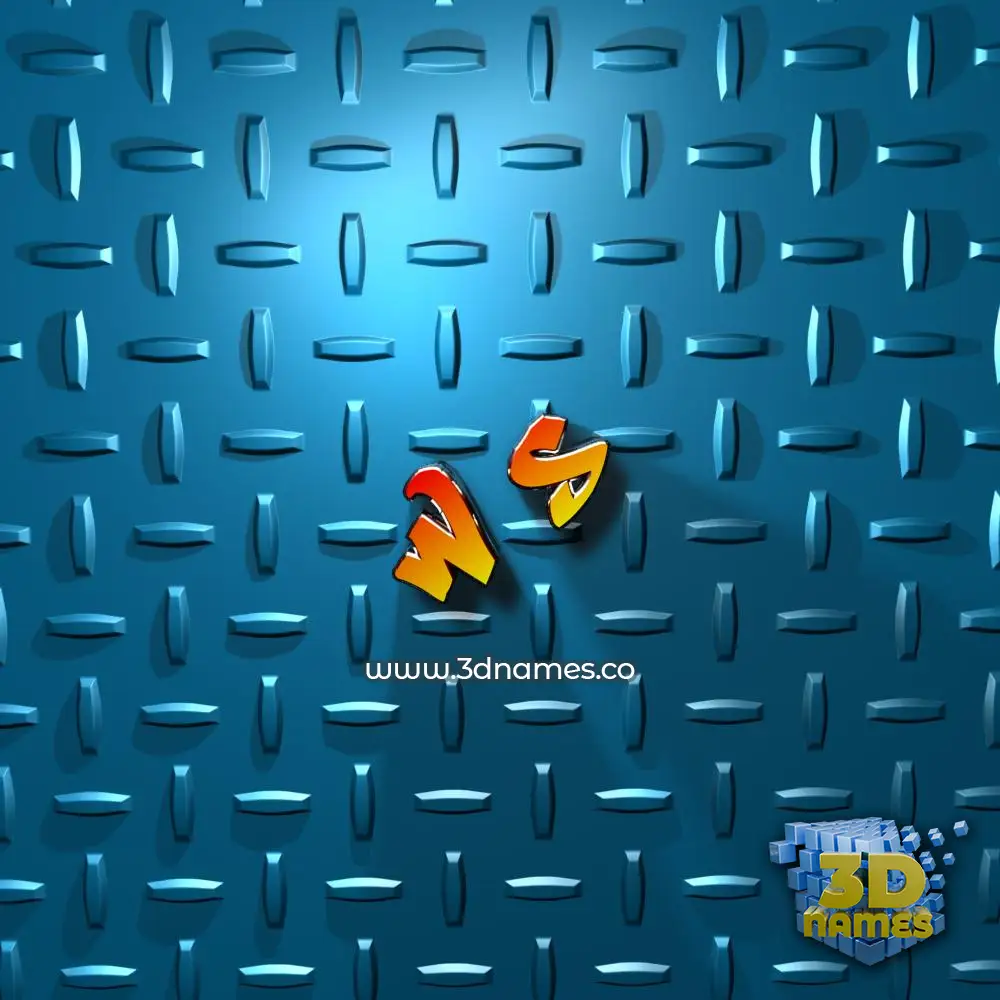 w s in Grid Style style - 3D name wallpaper