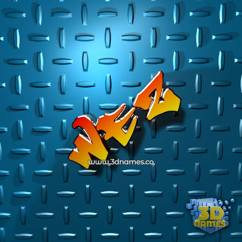 wez in Grid Style style - 3D name wallpaper