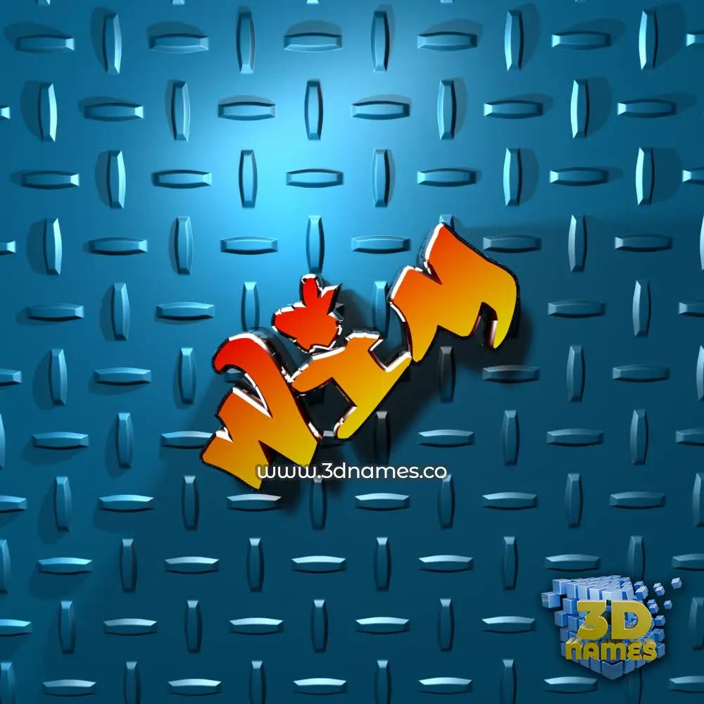 wim in Grid Style style - 3D name wallpaper