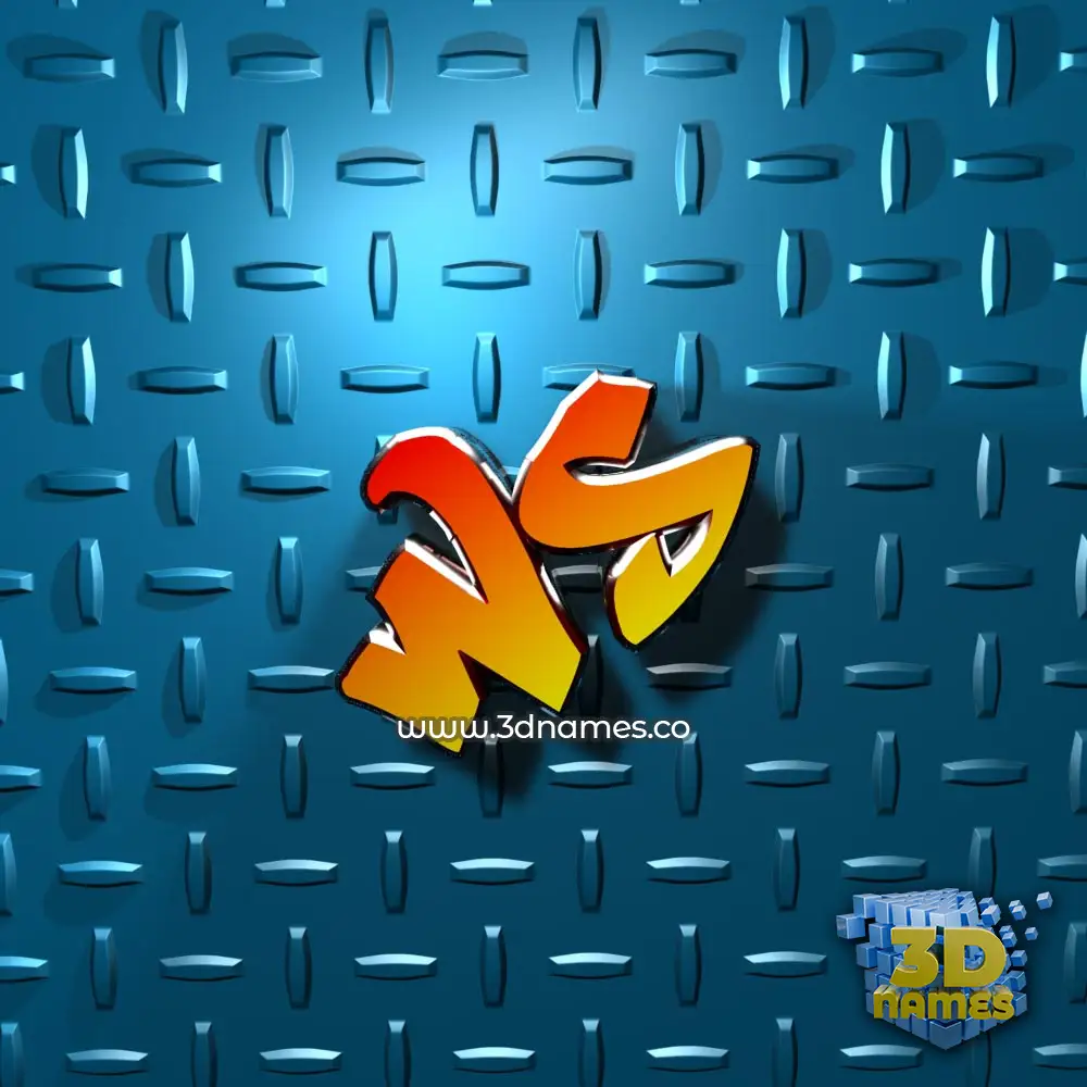 ws in Grid Style style - 3D name wallpaper