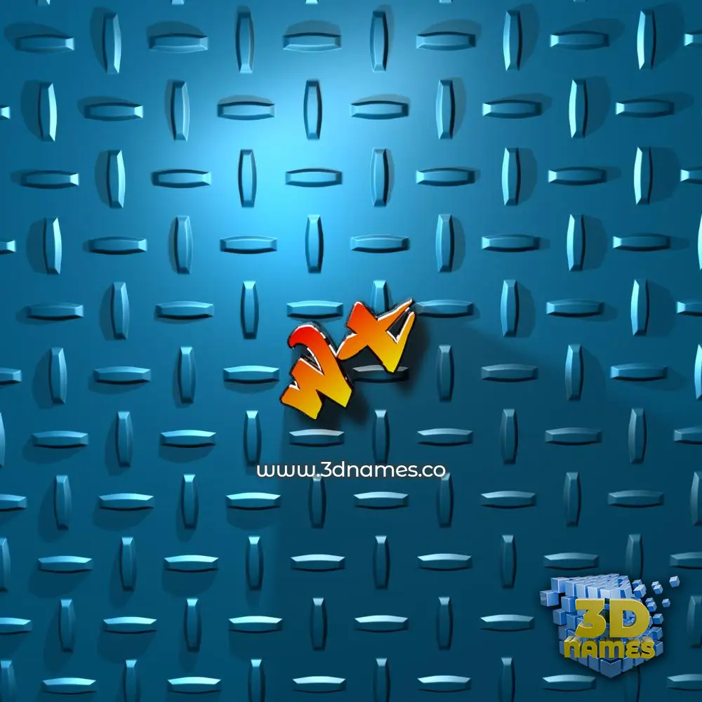 wt in Grid Style style - 3D name wallpaper