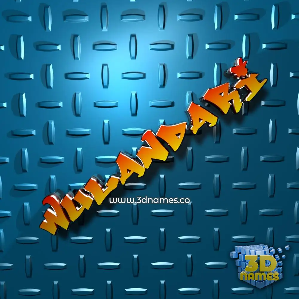 wulandari in Grid Style style - 3D name wallpaper