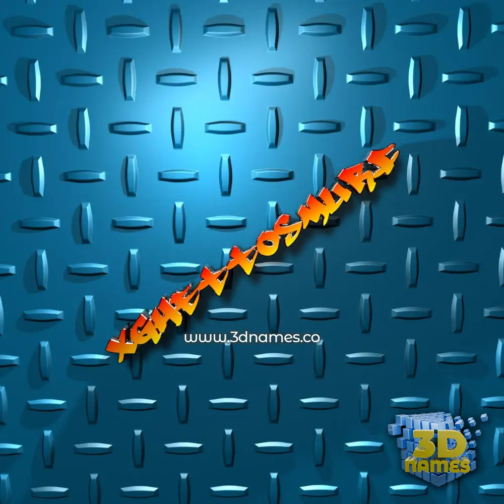 xghettosmurf in Grid Style style - 3D name wallpaper