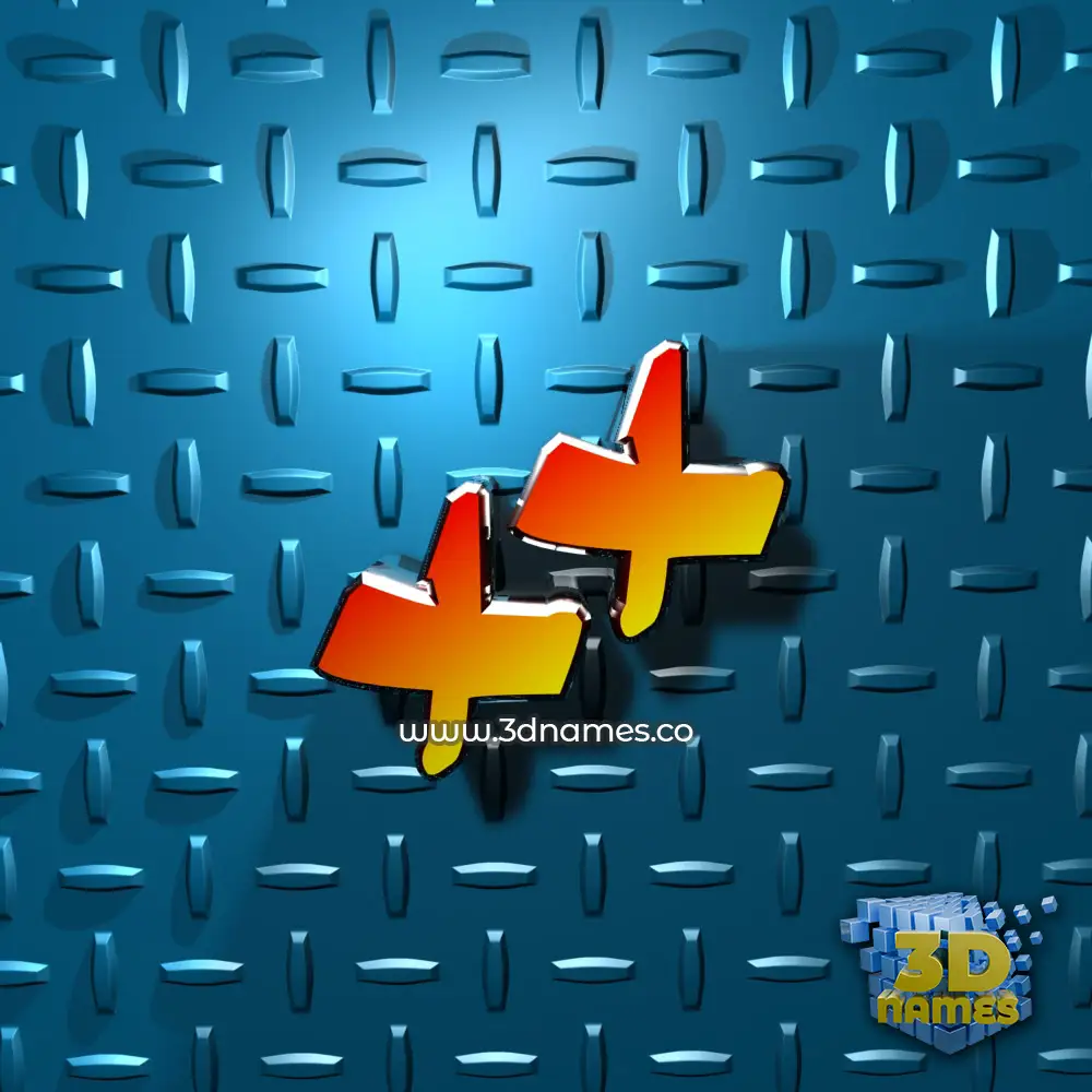 xx in Grid Style style - 3D name wallpaper