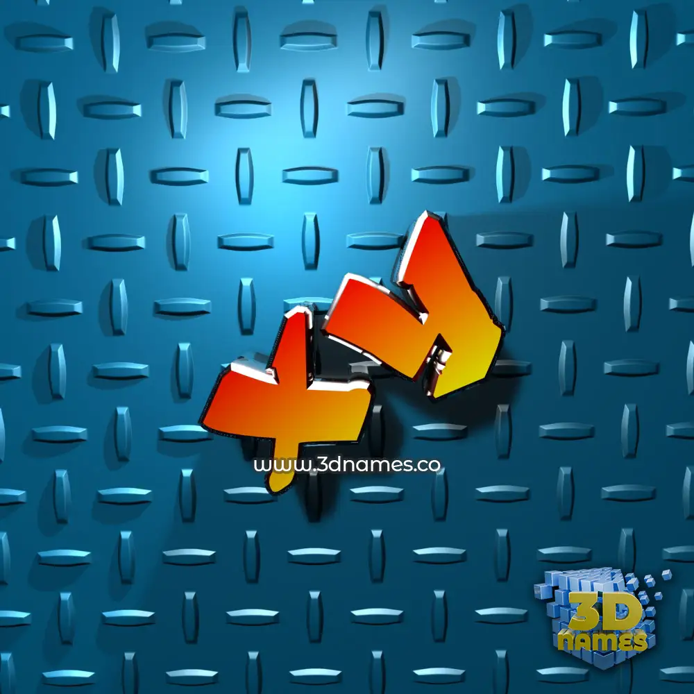 xy in Grid Style style - 3D name wallpaper