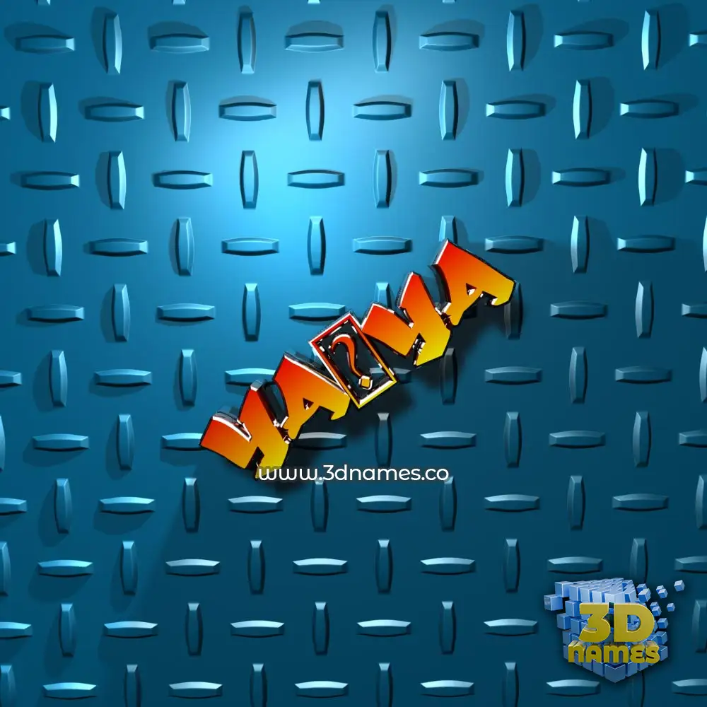 ya7ya in Grid Style style - 3D name wallpaper