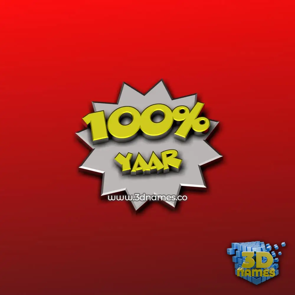 yaar in Grid Style style - 3D name wallpaper