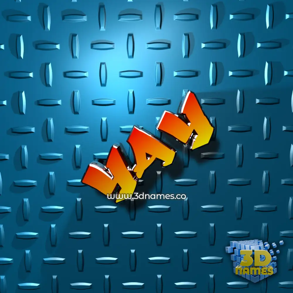 yay in Grid Style style - 3D name wallpaper