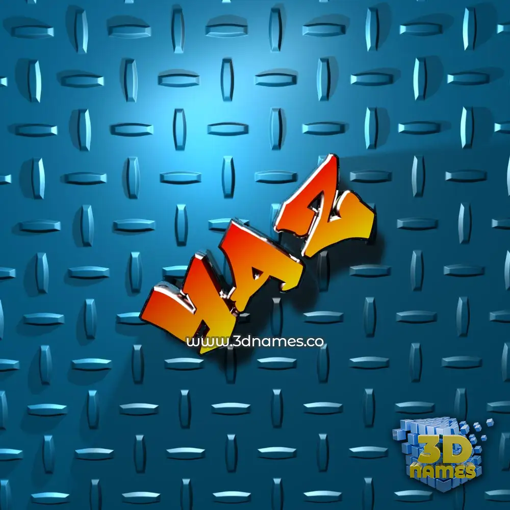 yaz in Grid Style style - 3D name wallpaper