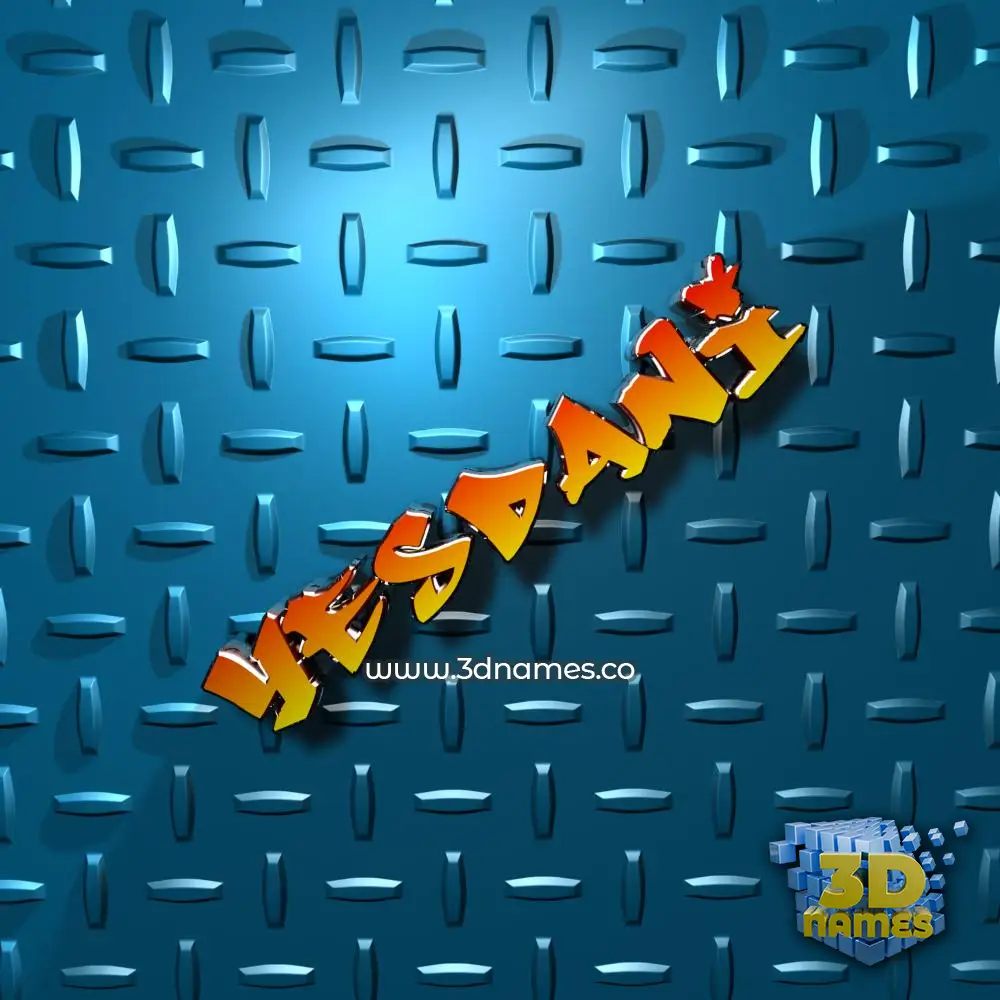 yesdani in Grid Style style - 3D name wallpaper