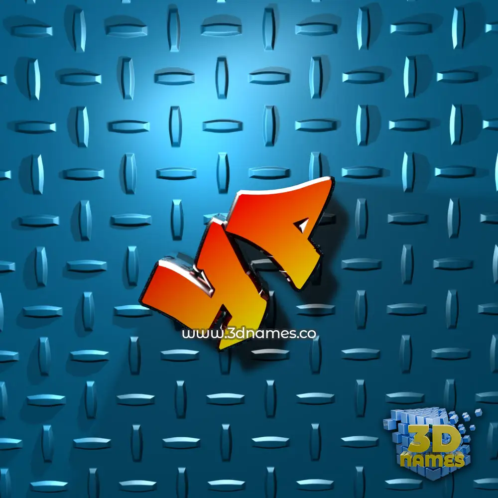 yp in Grid Style style - 3D name wallpaper
