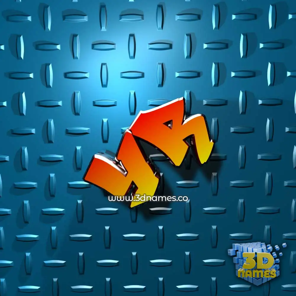 yr in Grid Style style - 3D name wallpaper