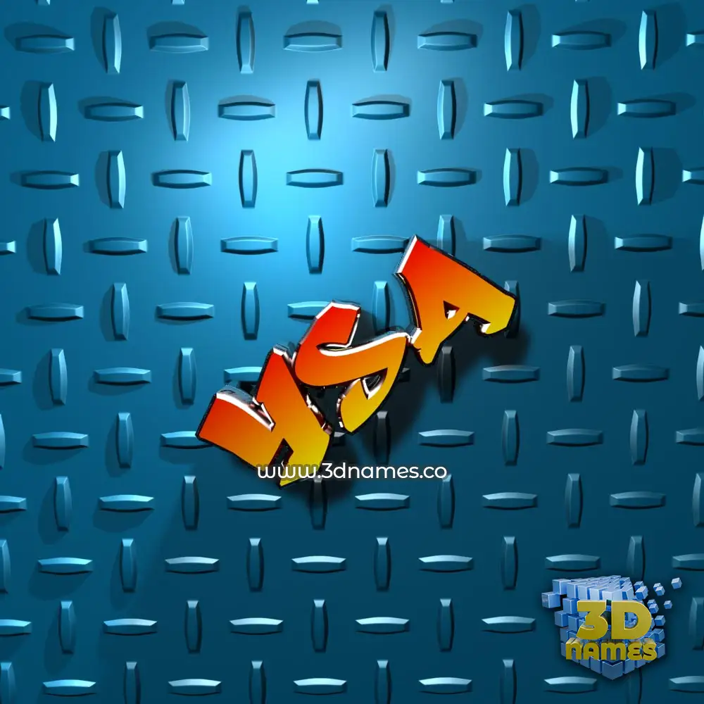 ysa in Grid Style style - 3D name wallpaper