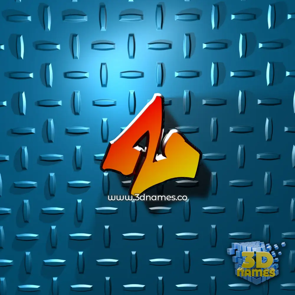 z in Grid Style style - 3D name wallpaper