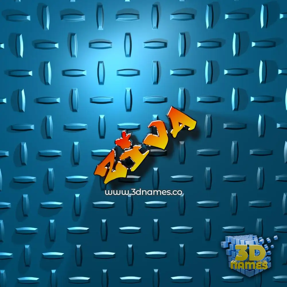 ziva in Grid Style style - 3D name wallpaper