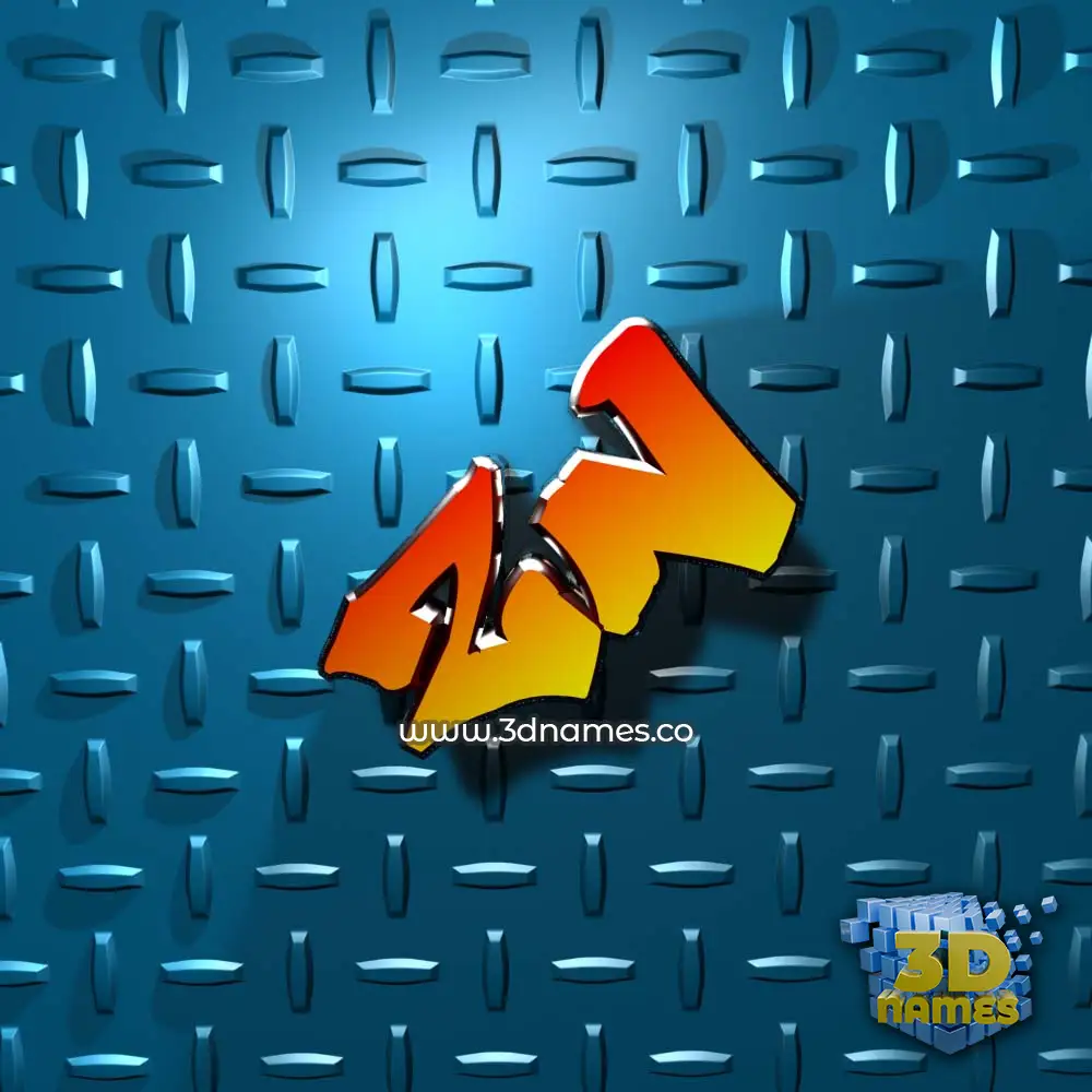 zn in Grid Style style - 3D name wallpaper