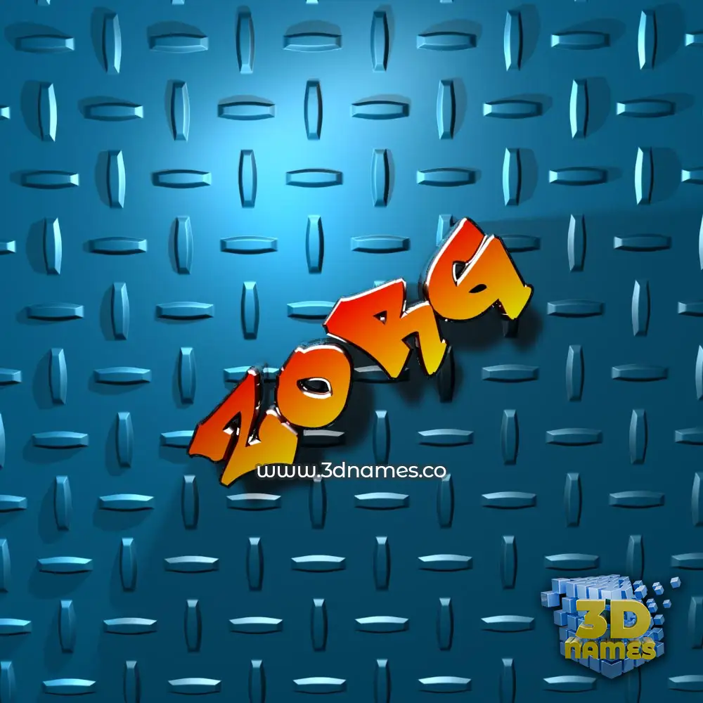 zorg in Grid Style style - 3D name wallpaper