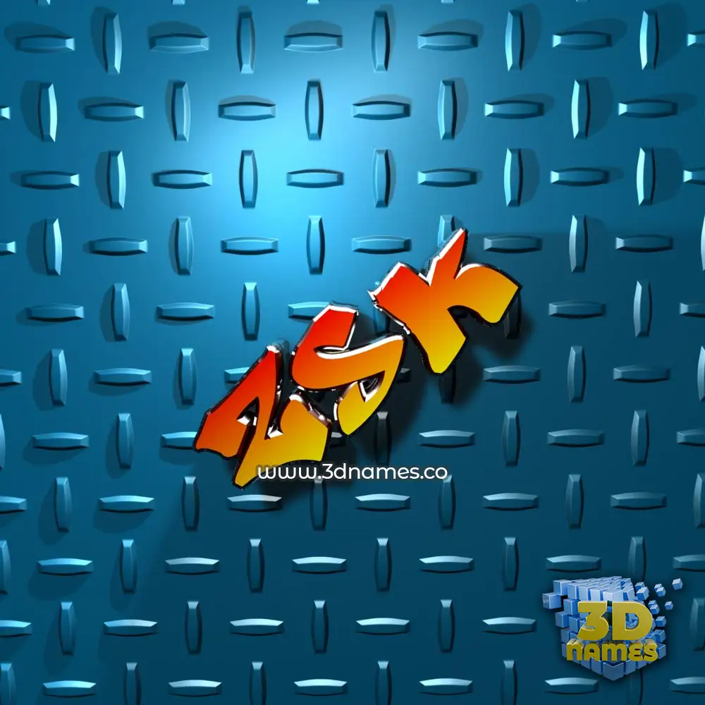 zsk in Grid Style style - 3D name wallpaper