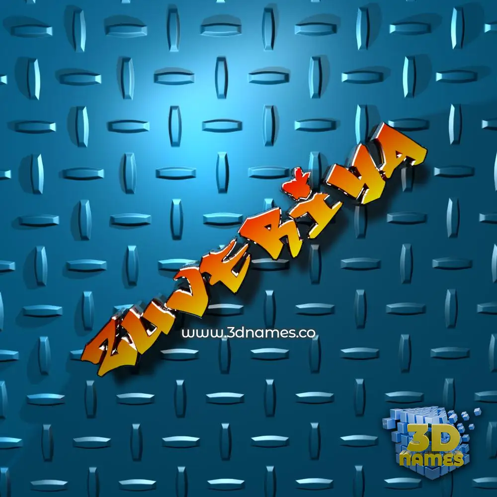 zuveriya in Grid Style style - 3D name wallpaper