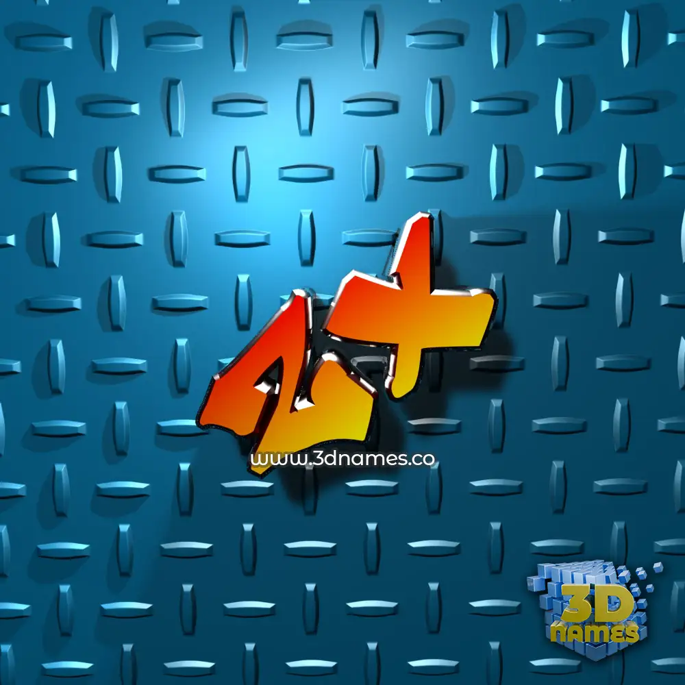 zx in Grid Style style - 3D name wallpaper