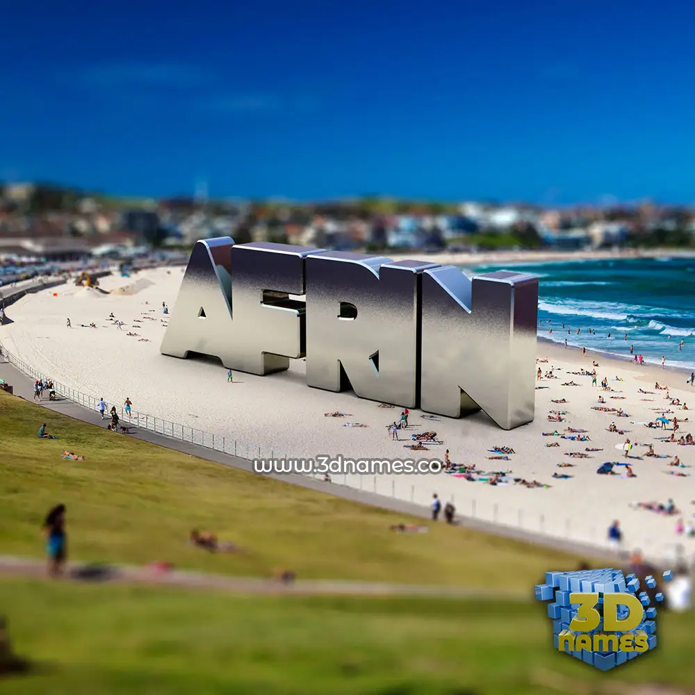 afrin in Bondi Beach style - 3D name wallpaper