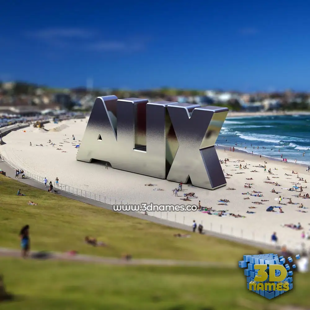 alix in Bondi Beach style - 3D name wallpaper
