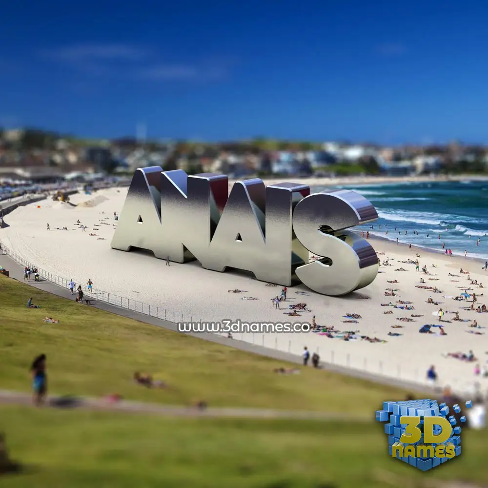 anais in Bondi Beach style - 3D name wallpaper