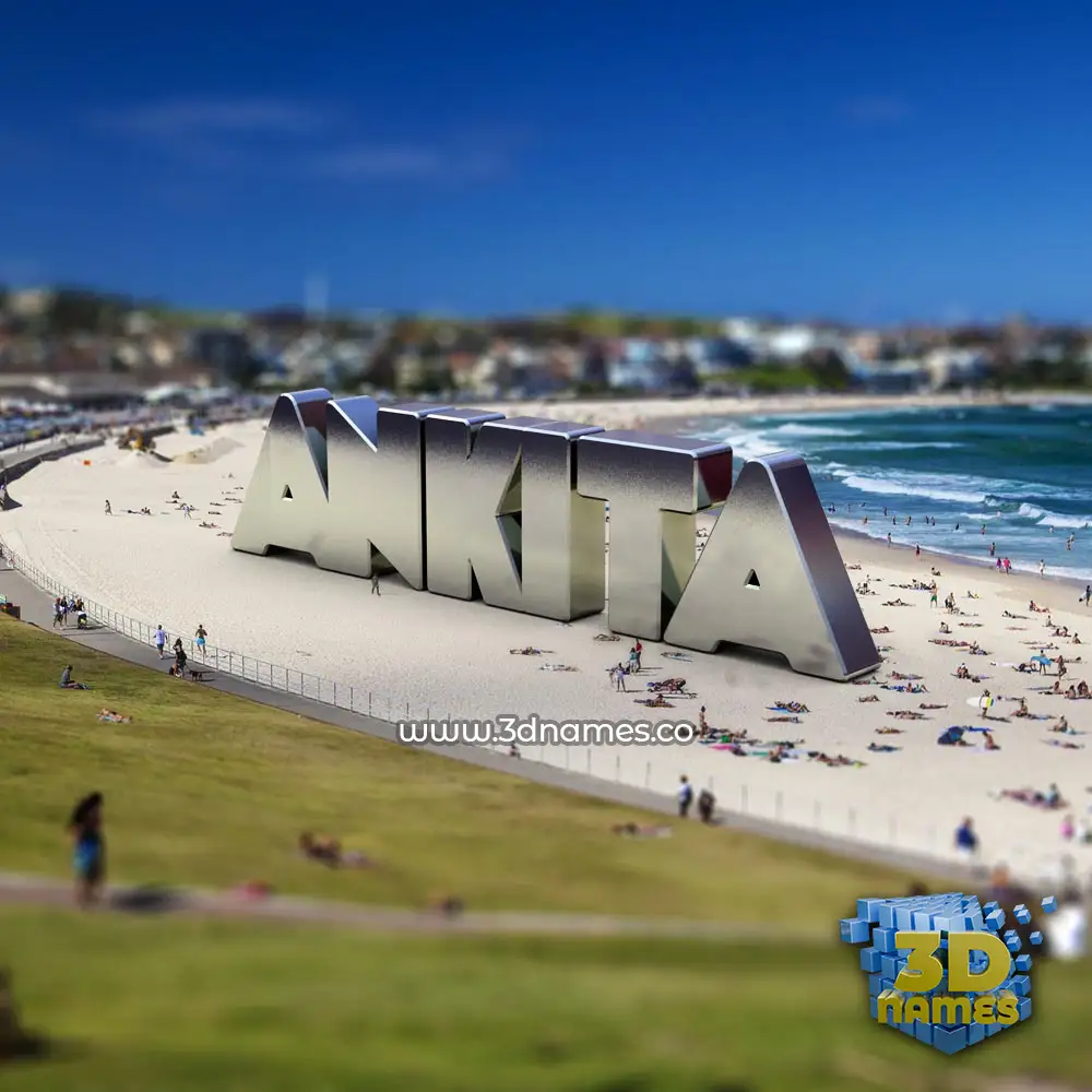 ankita in Bondi Beach style - 3D name wallpaper