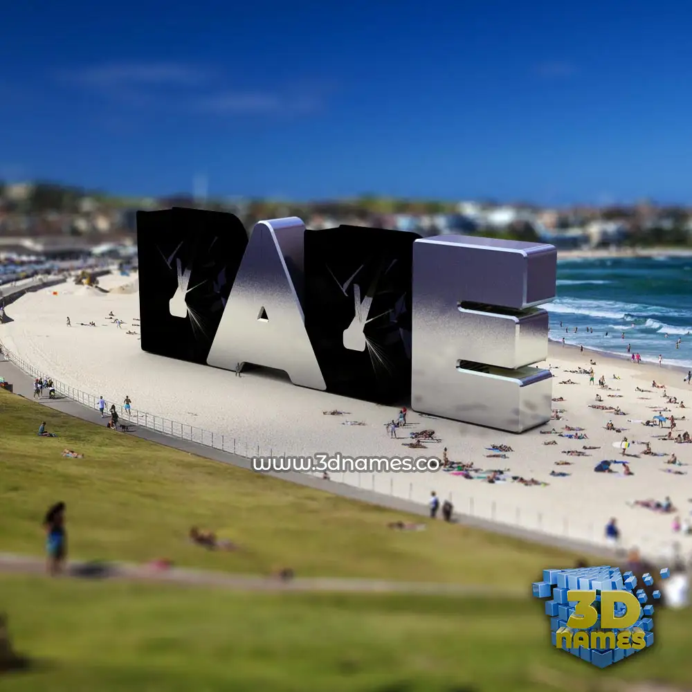 babe in Bondi Beach style - 3D name wallpaper