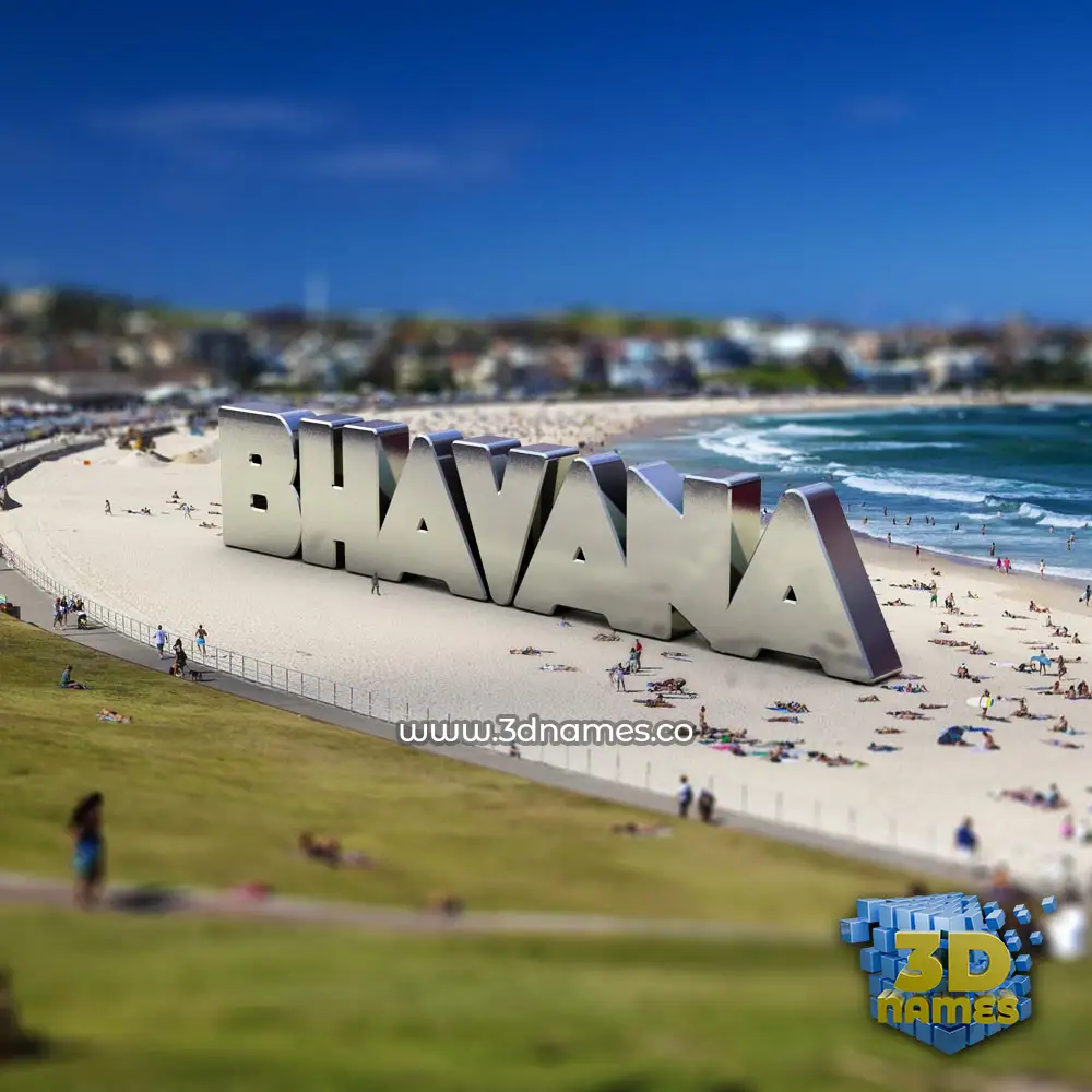 bhavana in Bondi Beach style - 3D name wallpaper