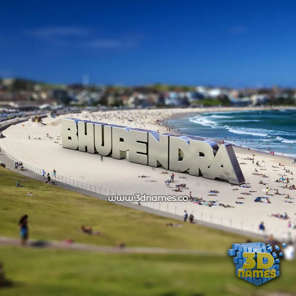 bhupendra in Bondi Beach style - 3D name wallpaper
