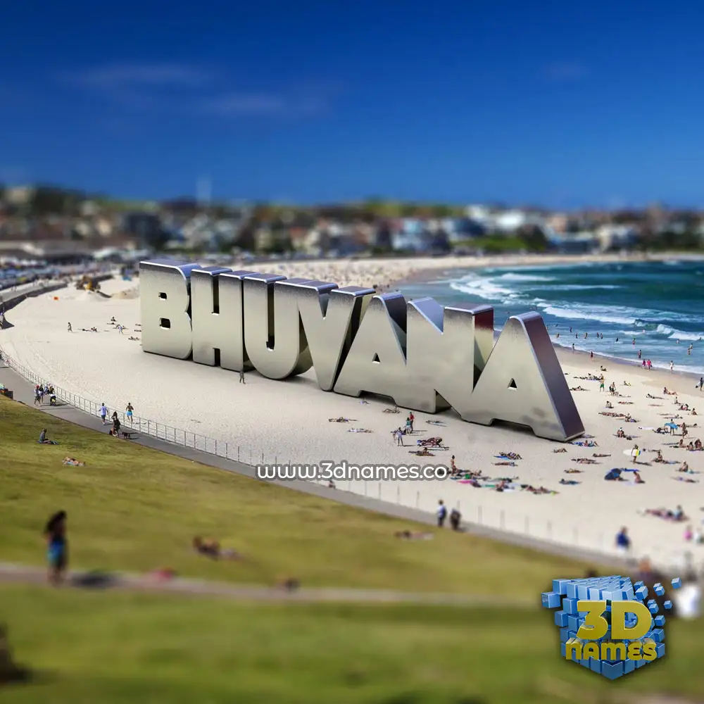 bhuvana in Bondi Beach style - 3D name wallpaper