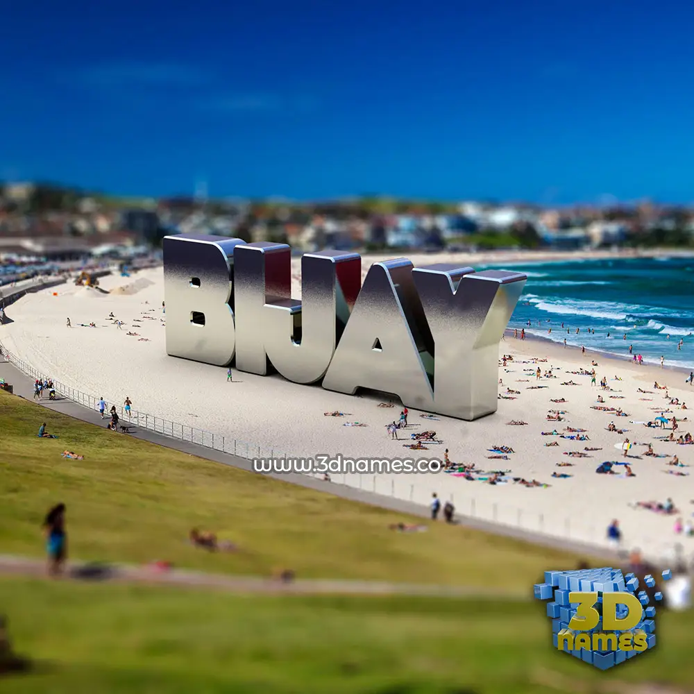 bijay in Bondi Beach style - 3D name wallpaper