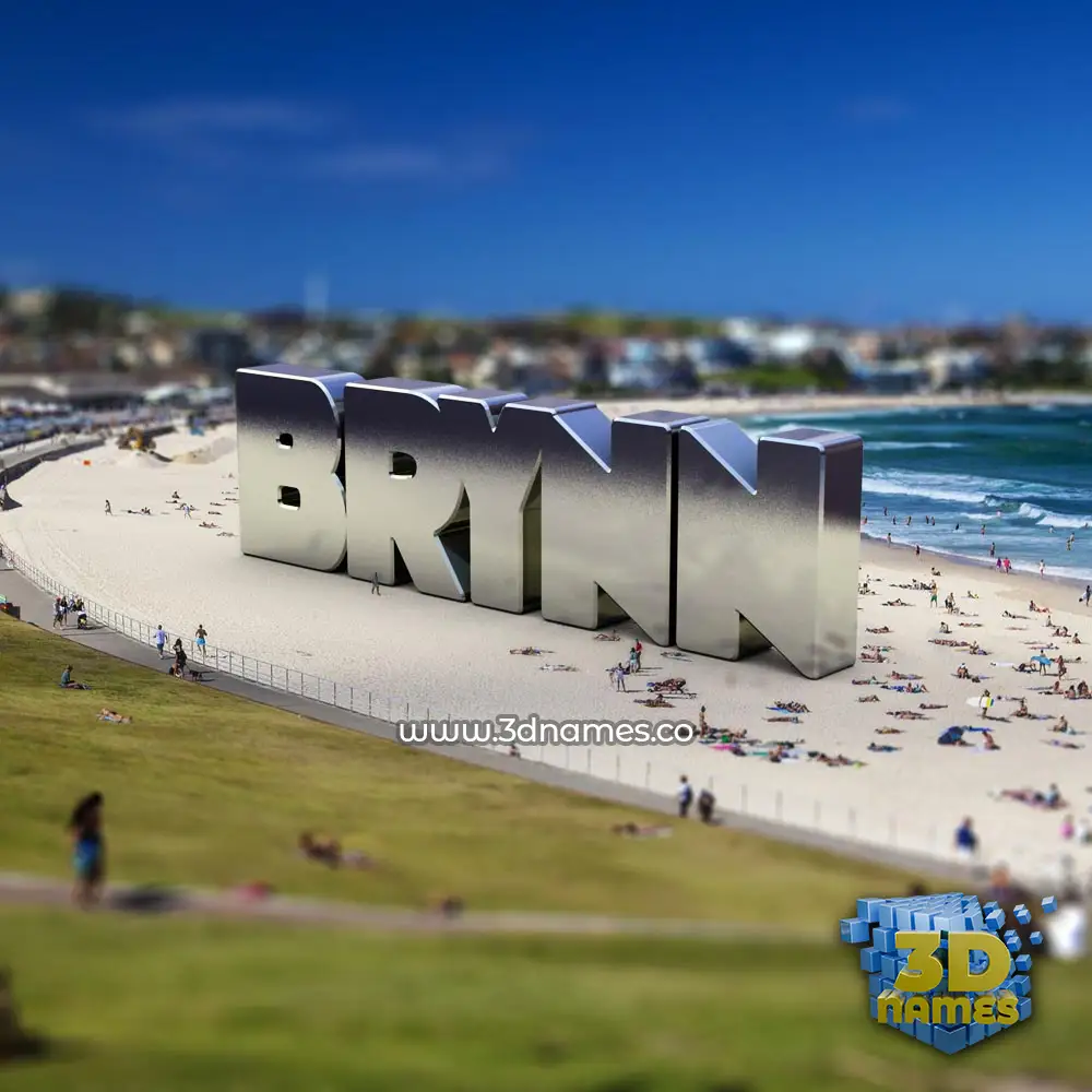brynn in Bondi Beach style - 3D name wallpaper