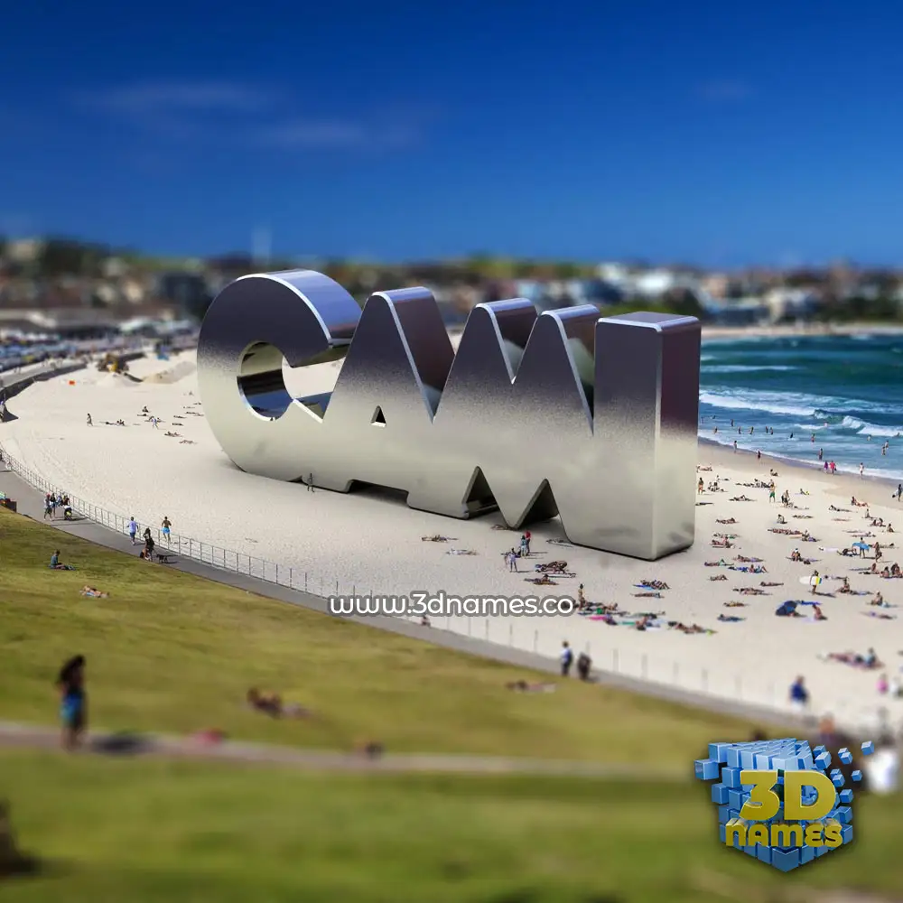 cami in Bondi Beach style - 3D name wallpaper