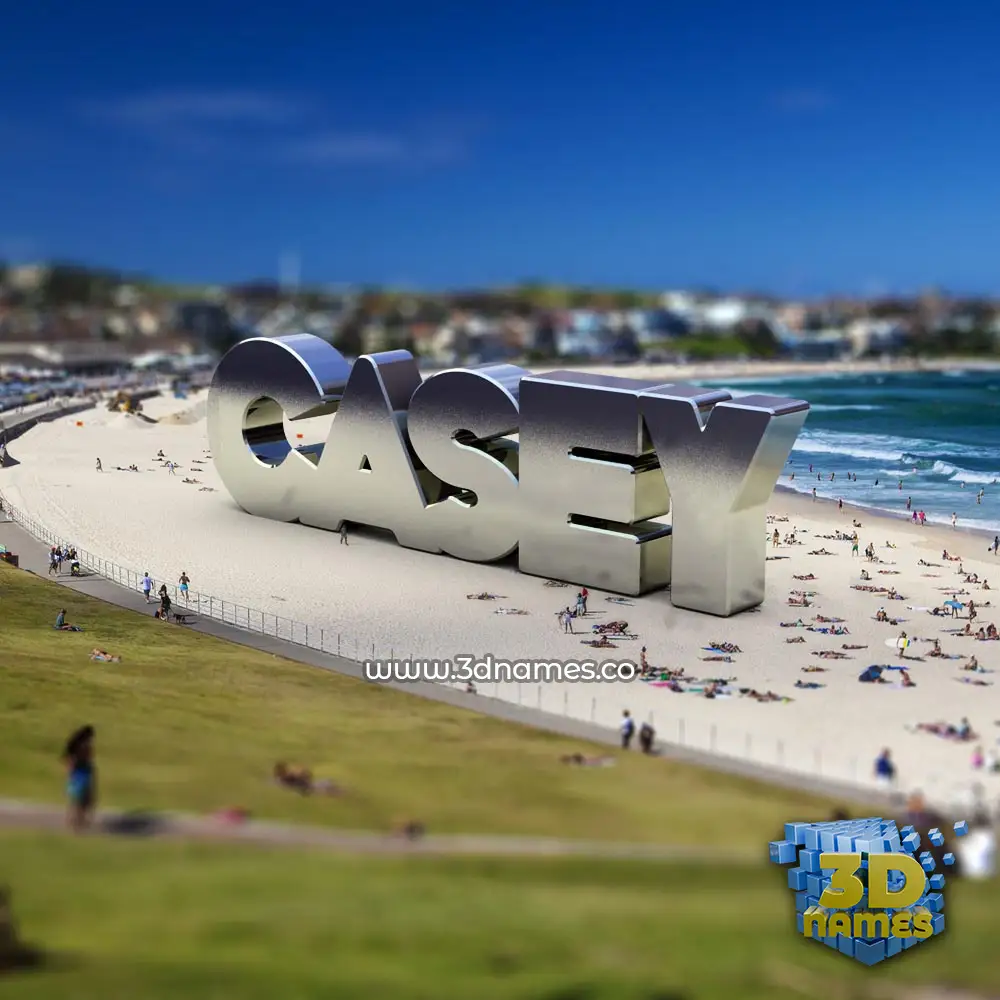 casey in Bondi Beach style - 3D name wallpaper