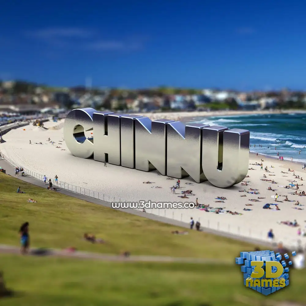 chinnu in Bondi Beach style - 3D name wallpaper