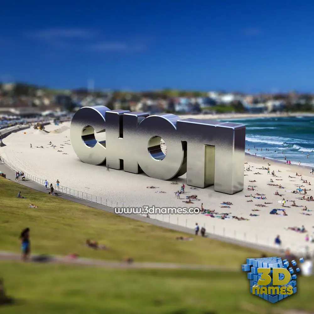choti in Bondi Beach style - 3D name wallpaper