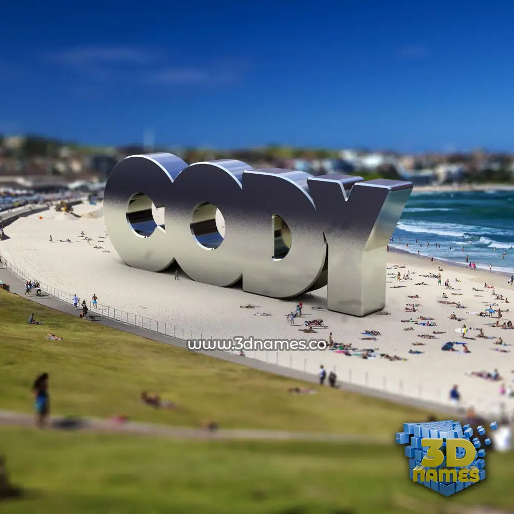 cody in Bondi Beach style - 3D name wallpaper