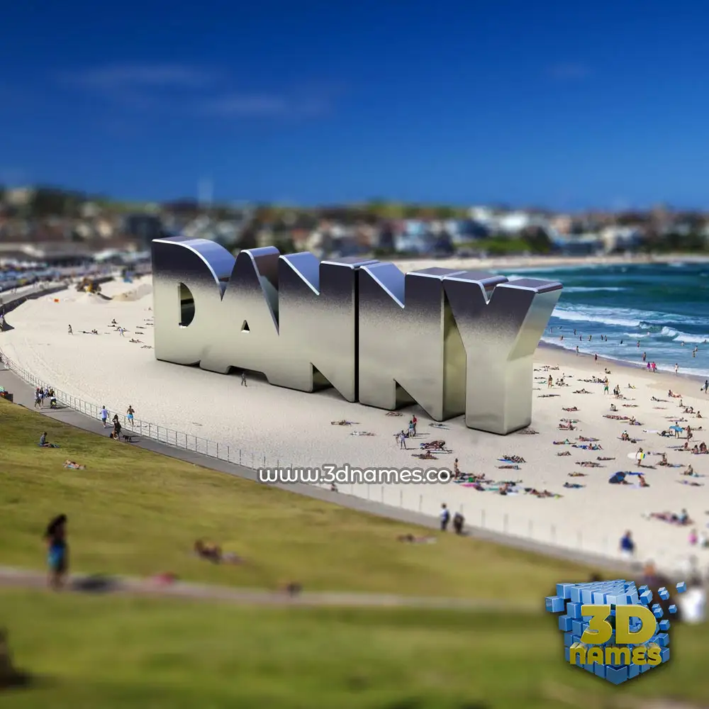 danny in Bondi Beach style - 3D name wallpaper