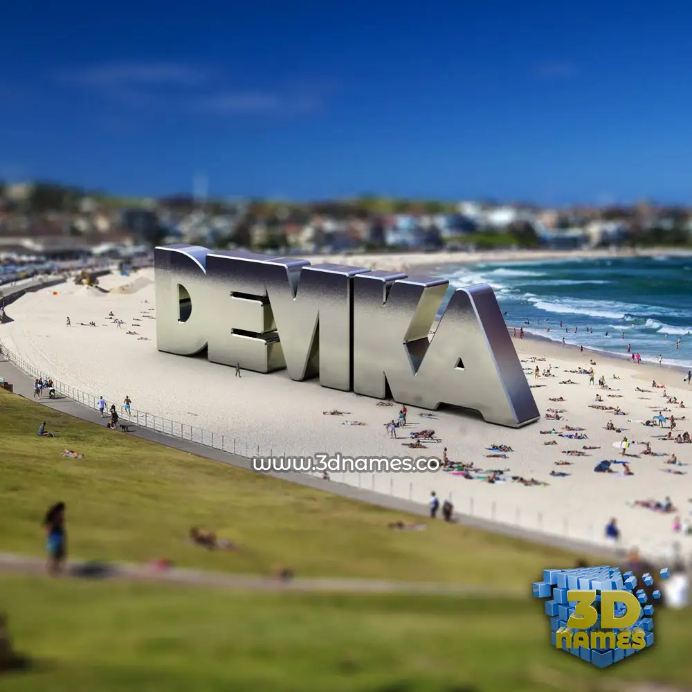 devika in Bondi Beach style - 3D name wallpaper