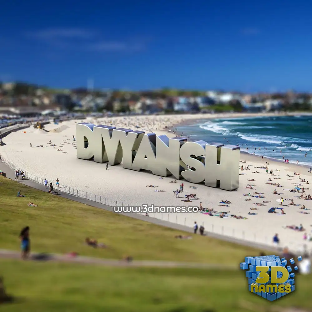 divyansh in Bondi Beach style - 3D name wallpaper