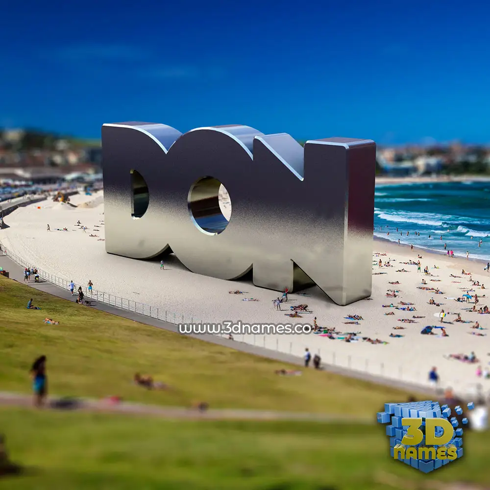 don in Bondi Beach style - 3D name wallpaper