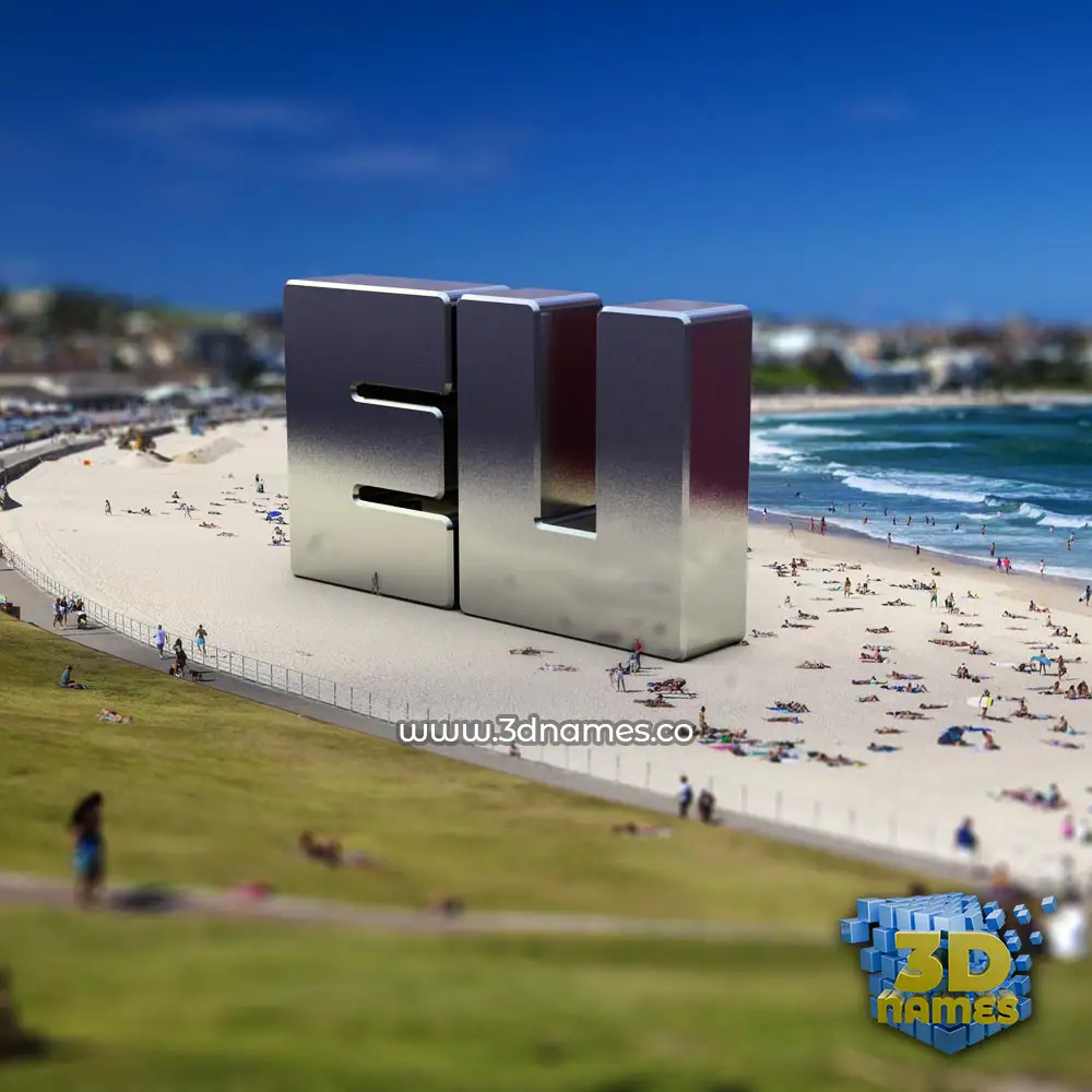 eli in Bondi Beach style - 3D name wallpaper