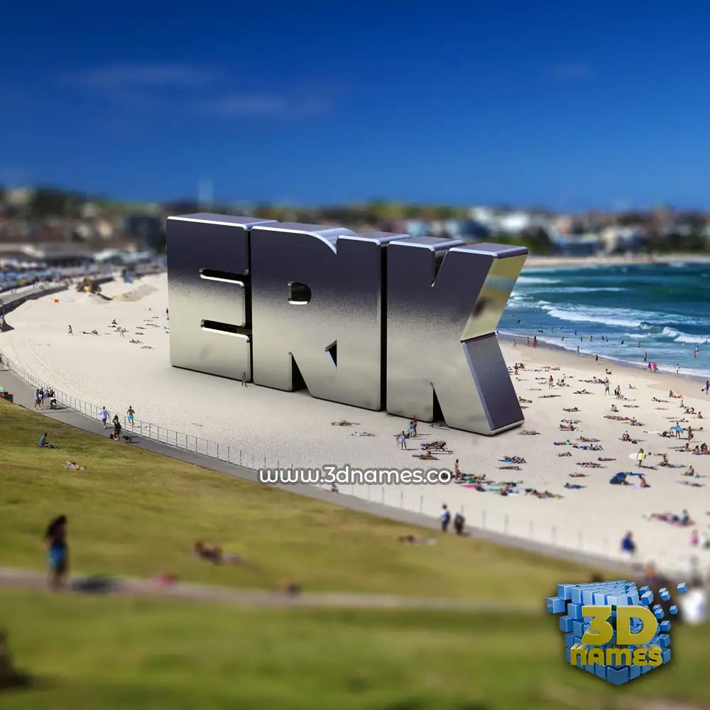 erik in Bondi Beach style - 3D name wallpaper
