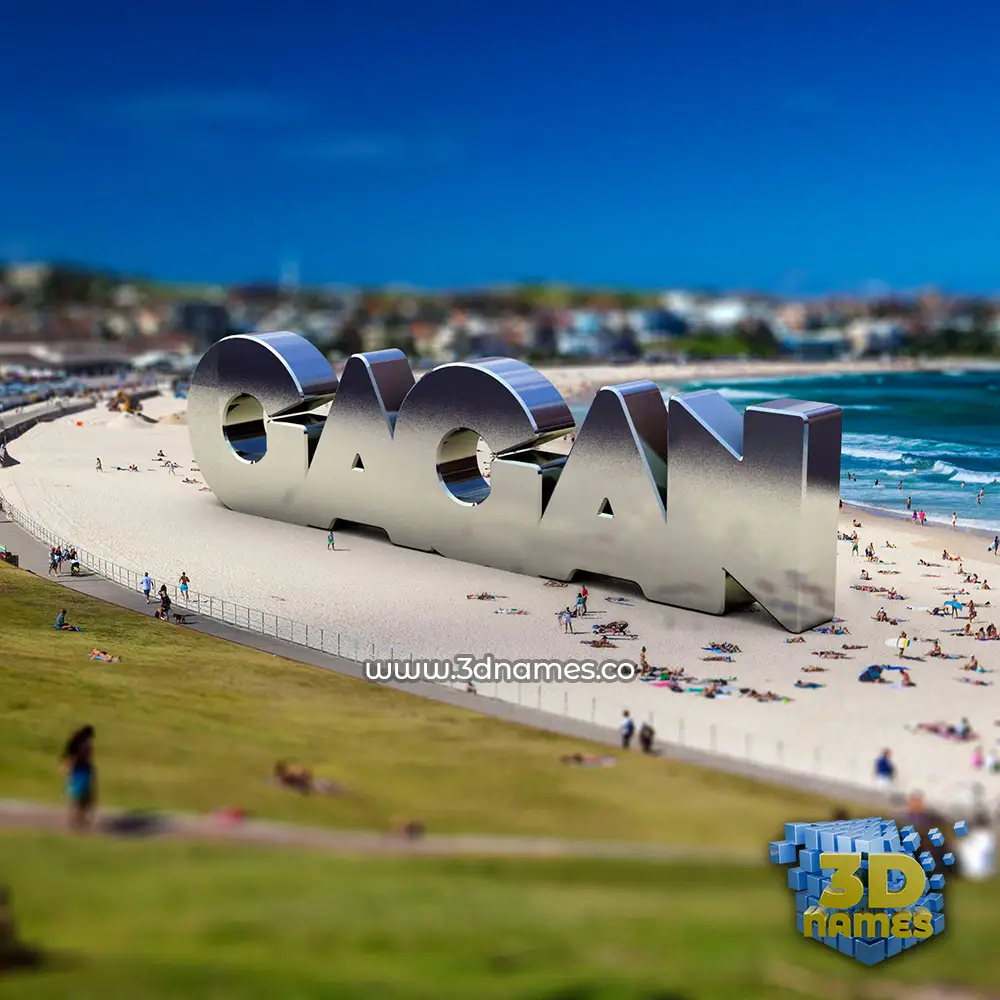 gagan in Bondi Beach style - 3D name wallpaper