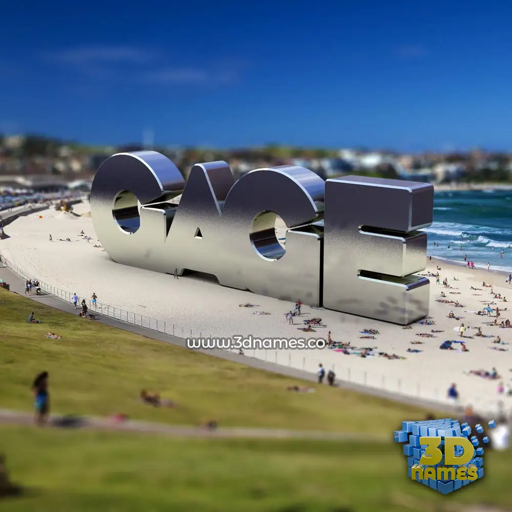 gage in Bondi Beach style - 3D name wallpaper