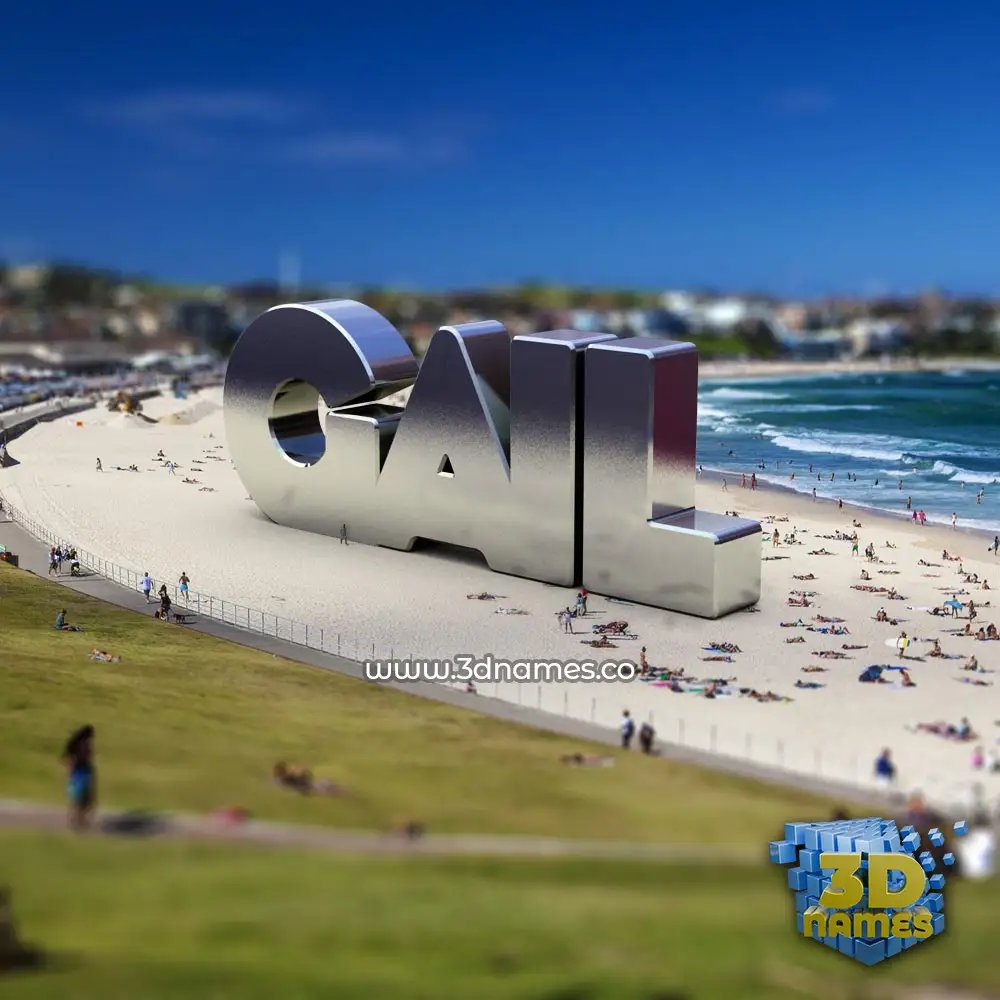 gail in Bondi Beach style - 3D name wallpaper