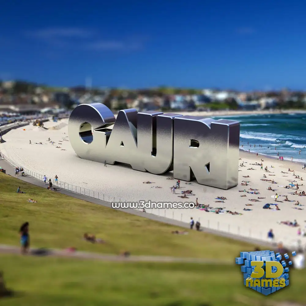 gauri in Bondi Beach style - 3D name wallpaper